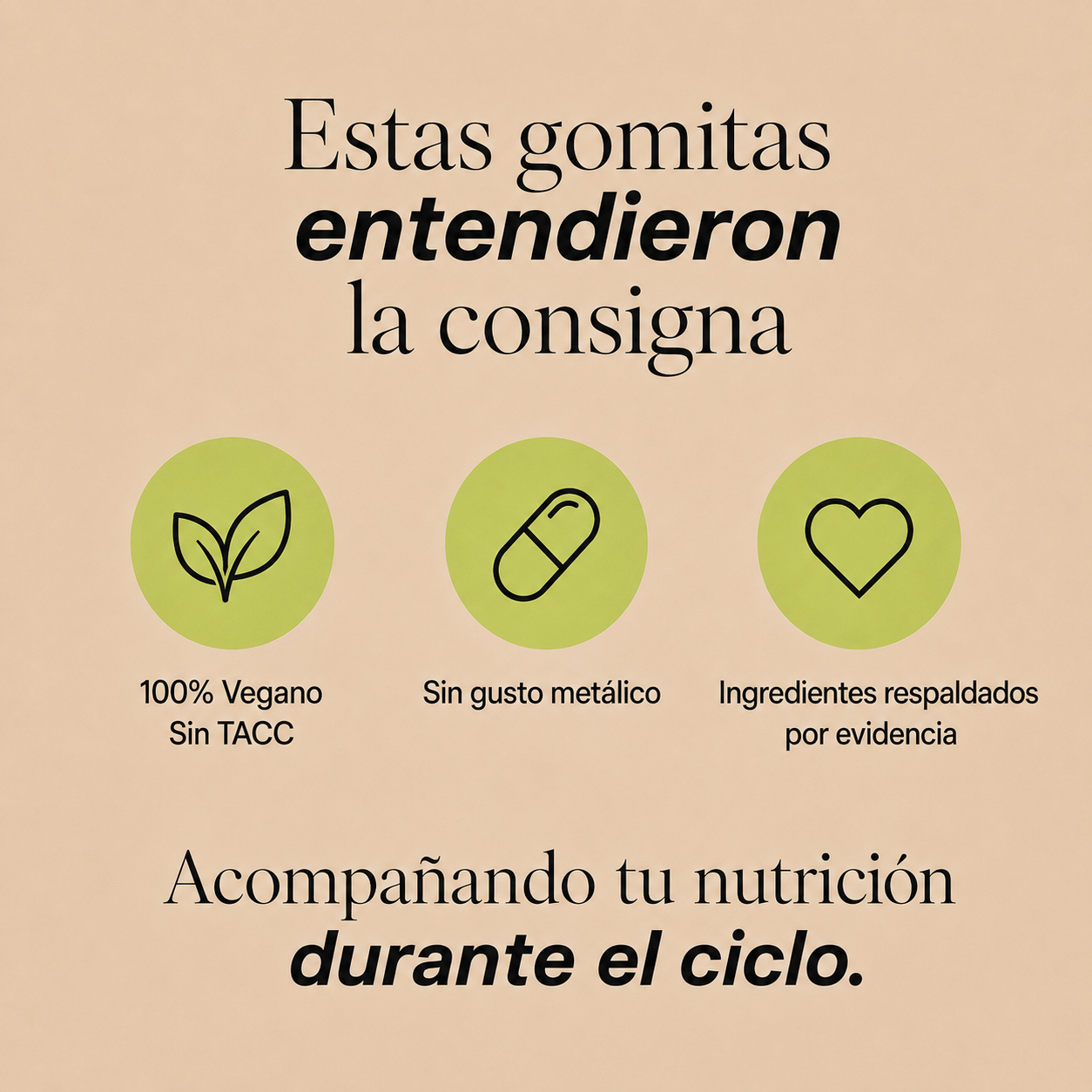Plena™ - La gomita que devuelve la energía que tu ciclo te saca