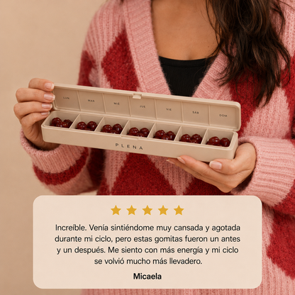 Plena™ - La gomita que devuelve la energía que tu ciclo te saca